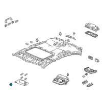 OEM 2016 Acura TLX Holder Assembly, Sunvisor (Sandstorm) Diagram - 88217-TK8-A01ZJ