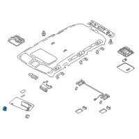 OEM Infiniti Holder-Sun Visor Diagram - 96409-5ZT0D