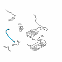 OEM 2014 Ford Mustang EGR Tube Diagram - 7R3Z-9D477-AA