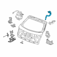 OEM 2011 Acura TSX Hinge Complete R, Tail Gate Diagram - 68210-TL4-G01ZZ