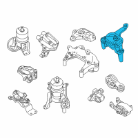 OEM Nissan Pathfinder Engine Mounting Insulator, Right Diagram - 11210-3JV0A