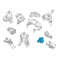 OEM 2014 Nissan Pathfinder Rear Engine Mount Bracket Diagram - 11332-3TS0A