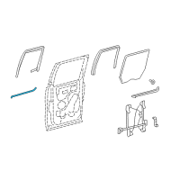 OEM 2010 Ford F-150 Belt Weatherstrip Diagram - 6L3Z-1625597-A