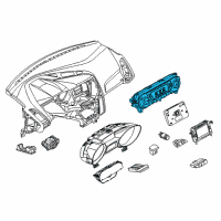 OEM 2015 Ford Focus Dash Control Unit Diagram - F1EZ-19980-A