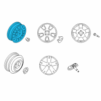 OEM Pontiac Wheel, Steel Diagram - 96961270