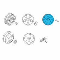 OEM 2011 Chevrolet Aveo Wheel, Alloy Diagram - 95905460