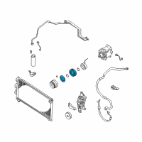 OEM 2002 Chrysler Sebring CLUTCHPKG-A/C Compressor Diagram - MR460108