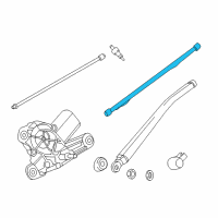 OEM 2014 BMW X1 Rear Wiper Blade Diagram - 61-62-2-990-035