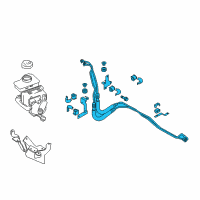 OEM Infiniti Q70 Power Steering Pressure Hose & Tube Assembly Diagram - 49720-3WG0A