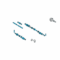 OEM 2004 Nissan Murano Shaft Assy-Front Drive, RH Diagram - 39100-CC40B