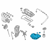 OEM 2017 Hyundai Ioniq Pan Assembly-Engine Oil Diagram - 21510-03HA0