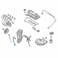 OEM 2018 Hyundai Ioniq Oil Level Gauge Guide Diagram - 26612-03HA0