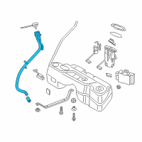 OEM 2015 BMW X3 Plastic Filler Pipe Diagram - 16-11-7-216-530