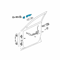 OEM 2004 Chrysler Pacifica Handle-Exterior Door Diagram - TY22ABEAC