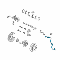 OEM 2007 Acura TSX Sensor Assembly, Right Rear Diagram - 57470-SEA-013