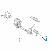 OEM 2019 Lincoln Nautilus Outer Tie Rod Diagram - F2GZ-3A130-A