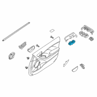 OEM 2014 Kia Forte Power Window Assist Unit Assembly Diagram - 93576A7200