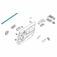 OEM 2018 Kia Forte5 WEATHERSTRIP-Front Door Belt Inside Diagram - 82241A7000