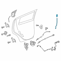 OEM 2014 Chevrolet Spark EV Lock Rod Diagram - 96690096