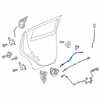 OEM Chevrolet Spark Lock Cable Diagram - 95961404