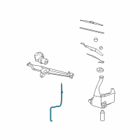 OEM 2009 Saturn Sky Hose Asm-Windshield Washer Pump Diagram - 25820394