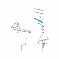 OEM 2008 Pontiac Solstice Wiper Arm Diagram - 15873454