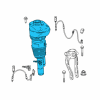 OEM BMW 640i xDrive Gran Turismo AIR SPRING STRUT, FRONT LEFT Diagram - 37-10-7-915-965