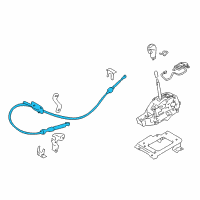 OEM 2018 Nissan Armada Control Cable Assembly Diagram - 34935-1LA0A