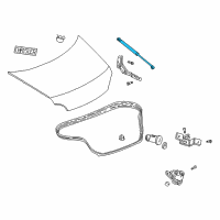 OEM 2001 Chrysler 300M PROP/GAS-Deck Lid Diagram - 4575666AF