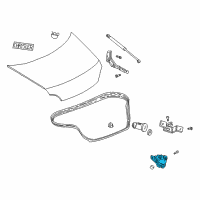 OEM 2003 Dodge Intrepid Latch-DECKLID Diagram - 5056207AF