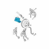 OEM Mercury Mountaineer Master Cylinder Assembly Diagram - 8L2Z-2140-B