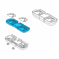 OEM 2022 Lincoln Nautilus Seat Cushion Pad Diagram - FA1Z-5863840-F