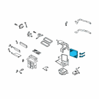 OEM 2001 Nissan Maxima Core Assy-Front Heater Diagram - 27140-4Y900