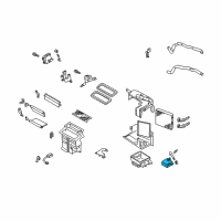 OEM 2002 Infiniti I35 Air Mix Actuator Assembly Diagram - 27742-2Y960