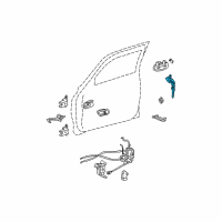 OEM 2001 Toyota Sequoia Cylinder & Keys Diagram - 69052-34040