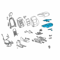 OEM 2021 GMC Acadia Seat Cushion Pad Diagram - 85119511