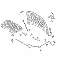 OEM Lincoln Continental Support Strut Diagram - GD9Z-16C826-A