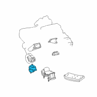 OEM Lexus GS400 Insulator, Engine Mounting, Front Diagram - 12361-50111
