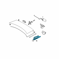 OEM 2001 BMW 525i Left Trunk Lid Hinge Diagram - 41-62-8-203-277