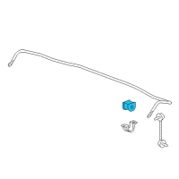 OEM 2016 Honda Accord Bush, Rear Stabilizer Holder Diagram - 52306-T3M-A01