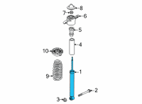 OEM 2021 Kia Seltos Shock Absorber Assembly Diagram - 55307Q5UA0