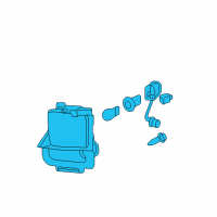 OEM Cadillac STS Fog Lamp Assembly Diagram - 10397645