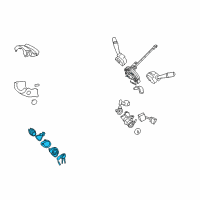 OEM 2011 Hyundai Elantra Cylinder Assembly-Steering & Ignition Lock Diagram - 81920-2LA00