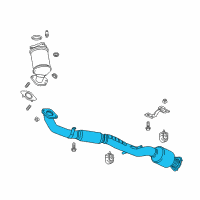 OEM Buick Envision Front Pipe Diagram - 84450451