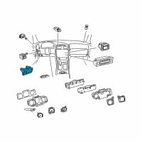 OEM 1992 Lexus LS400 Switch Assembly, Luggage Diagram - 84840-30150-C0