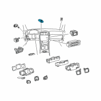 OEM Lexus GS430 Switch Assy, Hazard Warning Signal Diagram - 84332-30260