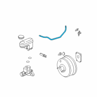 OEM Saturn Hose Asm-Power Brake Booster Vacuum Diagram - 15884814