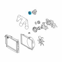 OEM 2004 Lexus GX470 Pulley Sub-Assy, Idler, NO.1 Diagram - 16603-0W030