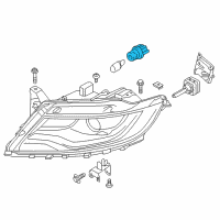 OEM 2017 Lincoln MKX Socket Diagram - FJ7Z-13411-A