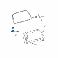 OEM Pontiac Vibe Lift Gate Window Lock Diagram - 88969890